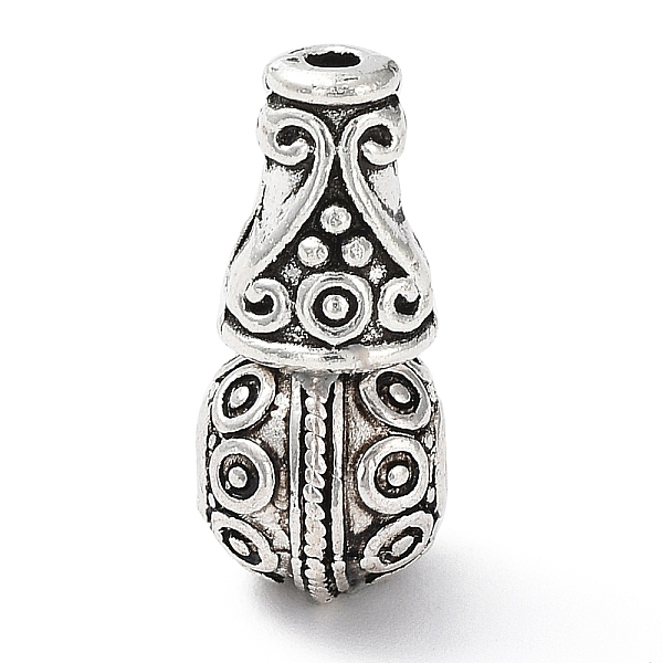 

PandaHall Tibetan Style Alloy 3 Hole Guru Beads, T-Drilled Beads, Teardrop, Antique Silver, 19x8.5x10mm Alloy Teardrop