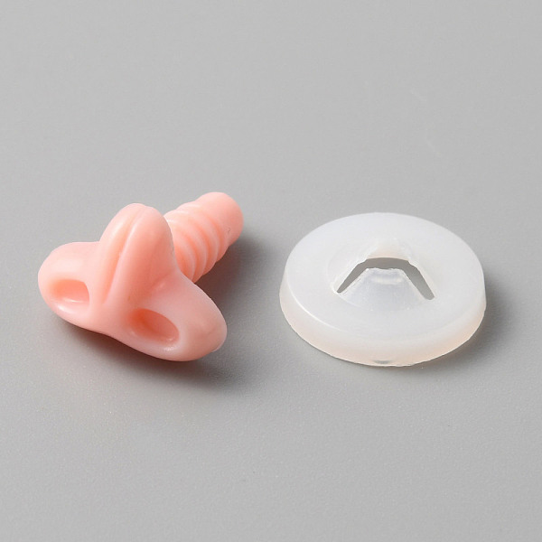 

PandaHall Nose Resin Doll Safety Noses, Toy Accessories, Pink, 16x13x9mm Resin Triangle Pink