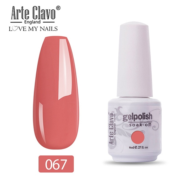 

PandaHall 8ml Special Nail Gel, for Nail Art Stamping Print, Varnish Manicure Starter Kit, Light Coral, Bottle: 25x66mm Resin Red