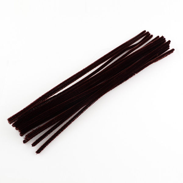 

PandaHall 11.8 inch Pipe Cleaners, DIY Chenille Stem Tinsel Garland Craft Wire, Coconut Brown, 300x5mm Fibre