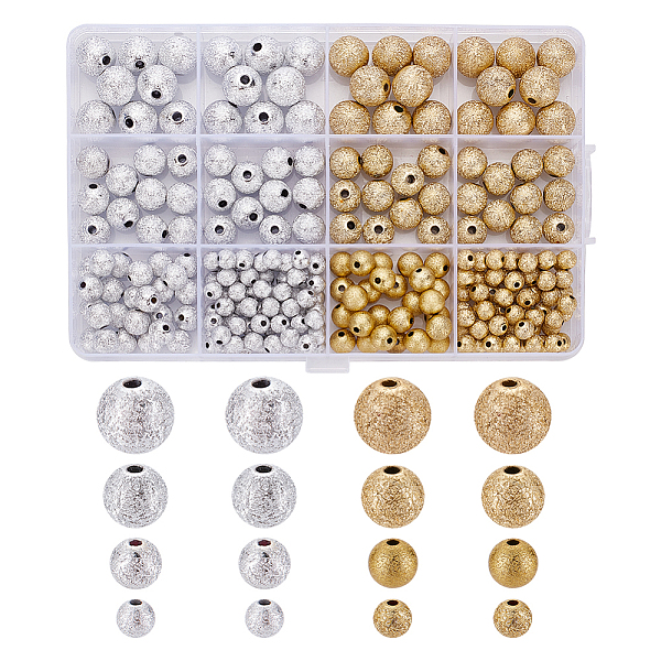 

PandaHall ARRICRAFT 250Pcs 8 Style Opaque Acrylic Beads, Textured Round, Mixed Color, 6~12mm, Hole: 1.7~2.8mm Acrylic Round Multicolor