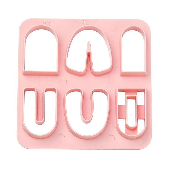

PandaHall ABS Cookie Cutters, Arch, Pink, 100x100mm Plastic Square Pink