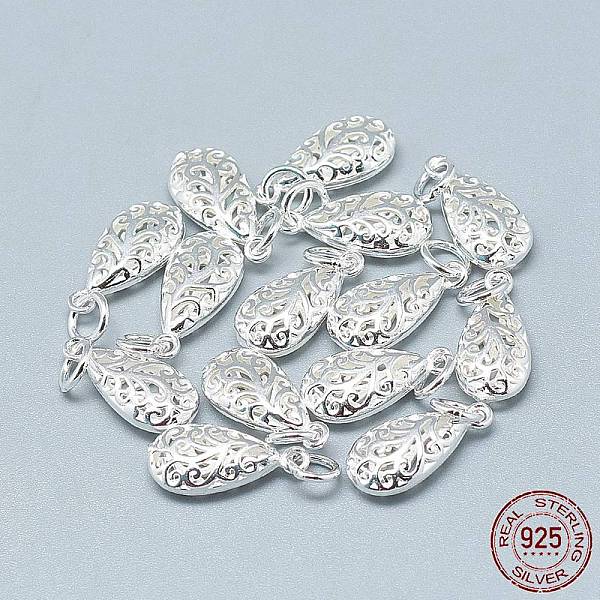 

PandaHall 925 Sterling Silver Pendants, with Jump Ring, teardrop, Silver, 17x8x4mm, Hole: 4mm Sterling Silver Teardrop Silver