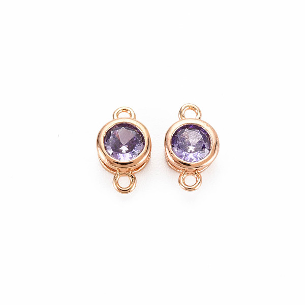 

PandaHall Brass Connector Charms, with Rhinestone, Nickel Free, Real 18K Gold Plated, Flat Round, Tangerine, 9x5x3mm, Hole: 1mm..., Orange