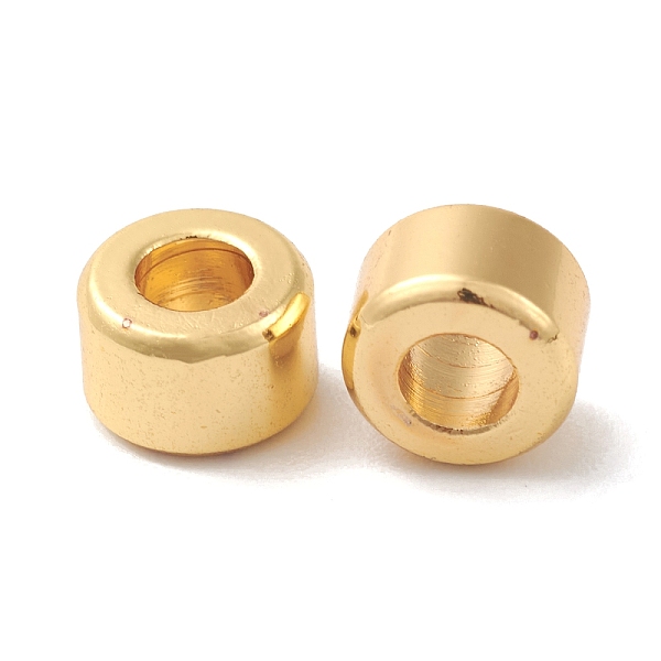 

PandaHall Rack Plating Brass Beads, Column, Cadmium Free & Lead Free, Long-Lasting Plated, Real 18K Gold Plated, 6x4mm, Hole: 3mm Brass...