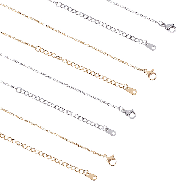 304 Stainless Steel Cable Chain Necklaces