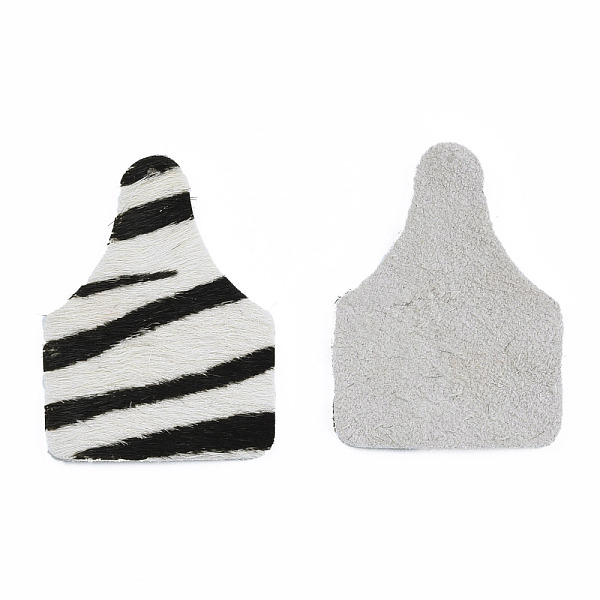 

PandaHall Eco-Friendly Cowhide Leather Big Pendants, Bottle with Zebra Pattern, Old Lace, 51x38x1.5mm, Hole: 1.4mm Leather Bottle
