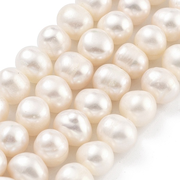

PandaHall Natural Cultured Freshwater Pearl Beads Strands, Potato, Old Lace, 8~9mm, Hole: 0.6mm, about 22~23pcs/strand, 6.50 inch(16.5cm)...