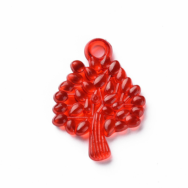 

PandaHall Transparent Acrylic Pendants, Tree, Mixed Color, 30x22.5x3mm, Hole: 3mm, about 515pcs/500g Acrylic Tree Multicolor