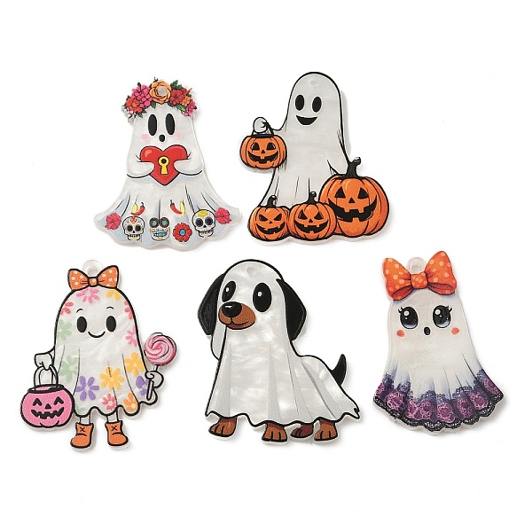 ハロウィン不透明プリントアクリルパーツ