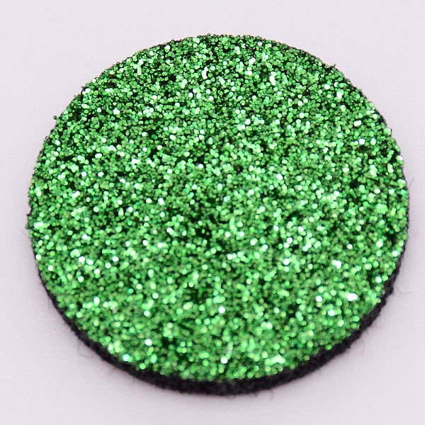 

PandaHall Fibre Perfume Pads, with Glitter, Essential Oils Diffuser Locket Pads, Flat Round, Lime Green, 22.5x2.5mm Fibre Green