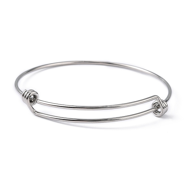 

PandaHall Adjustable 316 Surgical Stainless Steel Expandable Bangle Making, Stainless Steel Color, 2-2-3/8 inch(6cm)~2-5/8 inch(6.8cm)...