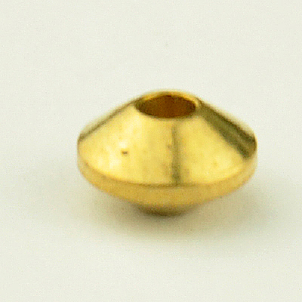 

PandaHall Brass Spacer Beads, Bicone, Golden, 6.5x3.5mm, Hole: 2mm Brass Bicone