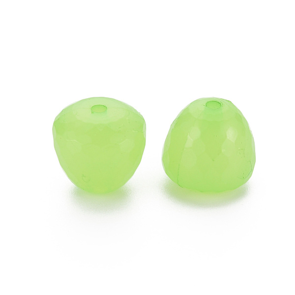 

PandaHall Transparent Acrylic Beads, Dyed, Faceted, Teardrop, Light Green, 15x14.5mm, Hole: 2mm, about 243pcs/500g Acrylic Teardrop