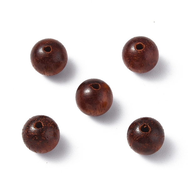 

PandaHall Wood Beads, Undyed, Round, Brown, 8mm, Hole: 1.6mm Sandalwood Round Brown