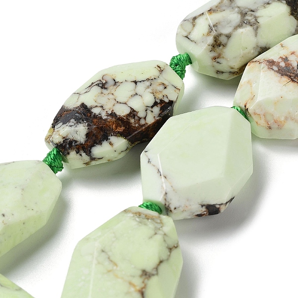 

PandaHall Natural Lemon Jade Beads Strands, Faceted, Nuggets, 27~30.5x16.5~18.5x7.5~10.5mm, Hole: 2mm, about 7pcs/strand, 8.58''(21.8cm)...
