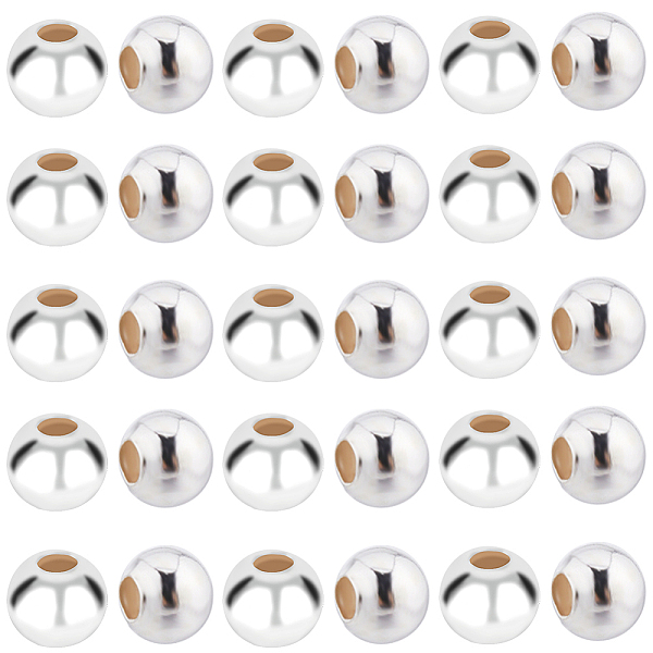 

PandaHall SUNNYCLUE 925 Sterling Silver Beads, Round, Silver, 2x2mm, Hole: 0.5mm, 100pcs/box Sterling Silver Round