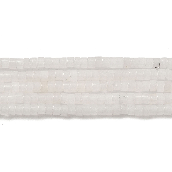 

PandaHall Natural White Jade Beads Strands, Disc, Heishi Beads, 3x2~2.5mm, Hole: 0.9mm, about 180~182pcs/strand, 15.04~15.16''(38.2~38.5cm)...