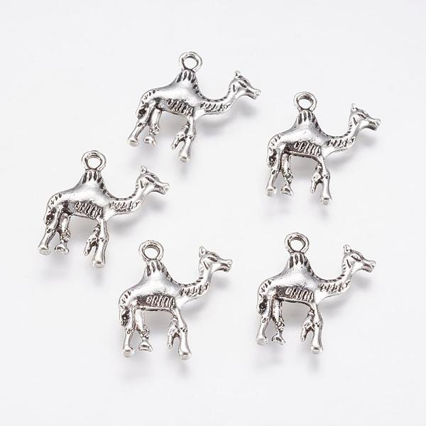 

PandaHall Alloy Pendants, Camel, Antique Silver, 22x20x4mm, Hole: 2mm Alloy Other Animal