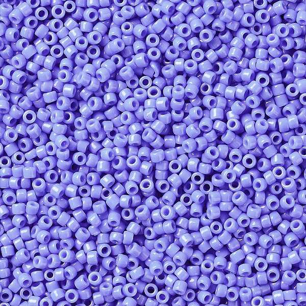 

PandaHall TOHO Round Seed Beads, Japanese Seed Beads, (48L) Opaque Periwinkle, 15/0, 1.5mm, Hole: 0.7mm, about 15000pcs/50g Glass Blue