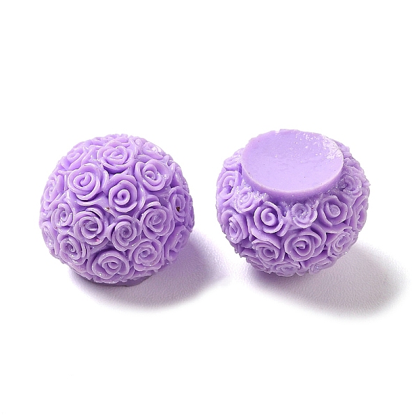 

PandaHall Opaque Resin Cabochons, Half Round, Medium Orchid, 12x10.5mm Resin Half Round