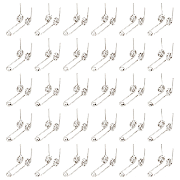 

PandaHall UNICRAFTALE About 30pcs Stainless Steel Double Torsion Mechanical Small Torsion Spring Spring Hair Curling Replacement Accessories...