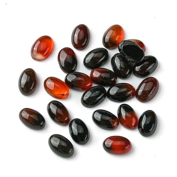 

PandaHall Natural Agate Cabochons, Oval, 6x4x2~2.5mm Natural Agate Oval