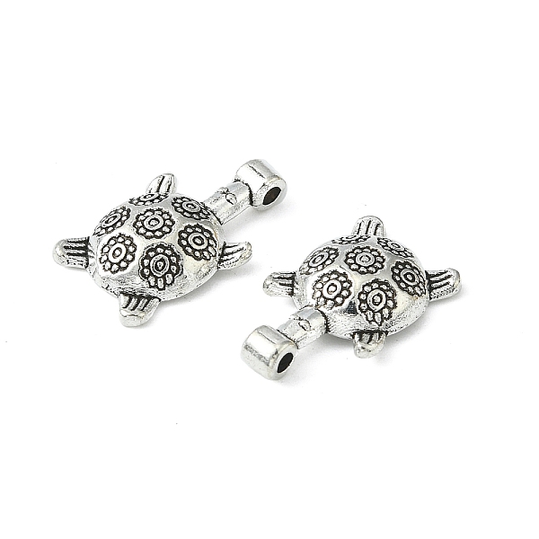 

PandaHall Tibetan Style Alloy Pendants, Lead Free and Cadmium Free, Antique Silver, 19.5x12mm, Hole: 2mm Alloy Tortoise