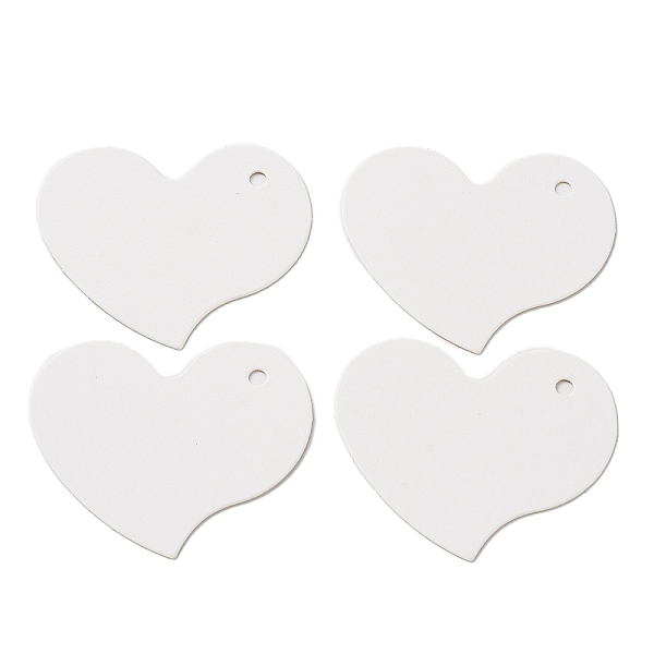 

PandaHall 100Pcs Heart Shaped Paper Blank Price Tags, Jewelry Hang Tags, White, 3.8x4.55x0.05cm, Hole: 3mm Paper Heart White