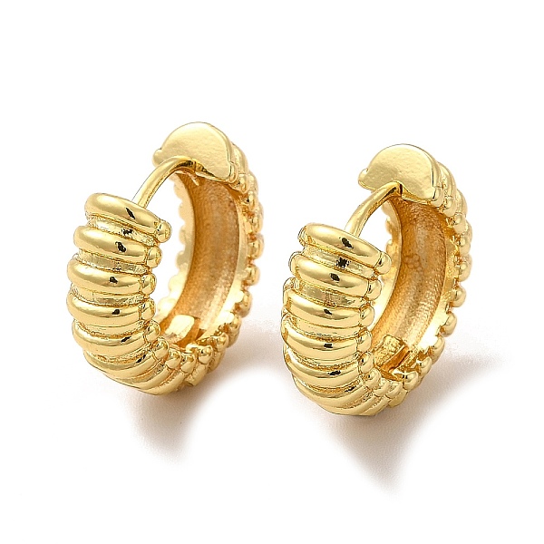 

PandaHall Rack Plating Brass Tube Hoop Earrings for Women, Lead Free & Cadmium Free, Real 18K Gold Plated, 18x16x6.5mm, Pin: 0.8mm Brass...