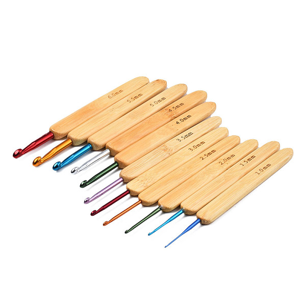 Бамбуковой ручкой алюминия крючком наборы крючок иглы