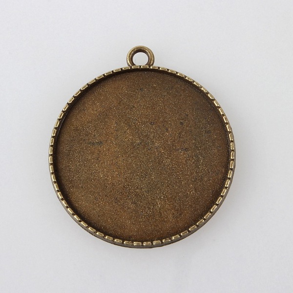 

PandaHall Tibetan Alloy Carved Leaf Pendant Cabochon Bezel Settings, Cadmium Free & Nickel Free & Lead Free, Antique Bronze, Flat Round Tray...