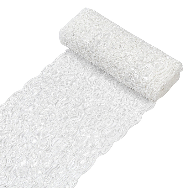 

PandaHall Gorgecraft Polyester Lace Trims, Flower Pattern, White, 5-7/8 inch(150mm), about 5.00 Yards(4.57m)/roll, 1 roll/bag Polyester...