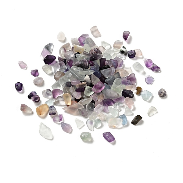 

PandaHall Natural Fluorite Beads, No-hole/Undrilled, Chip, 1~13x1~9x0.5~6mm, about 7000pcs/kg Fluorite Chip