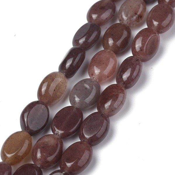 

PandaHall Natural Purple Aventurine Beads Strands, Oval, 8x6x3.5~4mm, hole: 1mm, about 45~52pcs/strand, 15.16~15.74 inch(38.5~40cm) Purple...