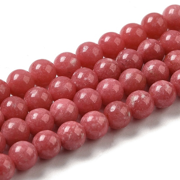

PandaHall Natural Thulite Beads Strands, Round, 6mm, Hole: 0.6mm, about 71pcs/strand, 15.55''~15.75''(39.5~40cm) Thulite Round
