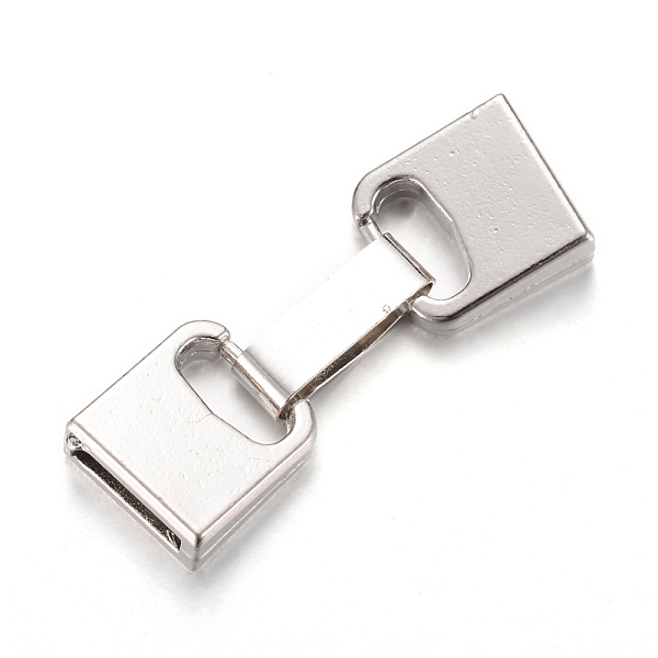 

PandaHall Alloy Clasps, Platinum, 41x14x6mm, Hole: 10x2mm Alloy