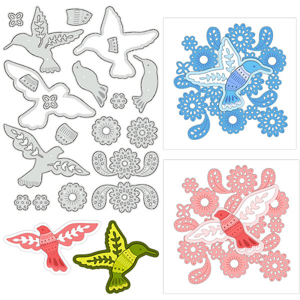 

PandaHall Carbon Steel Cutting Dies Stencils, for DIY Scrapbooking, Photo Album, Decorative Embossing Paper Card, Bird, 144x108x0.8mm Carbon...