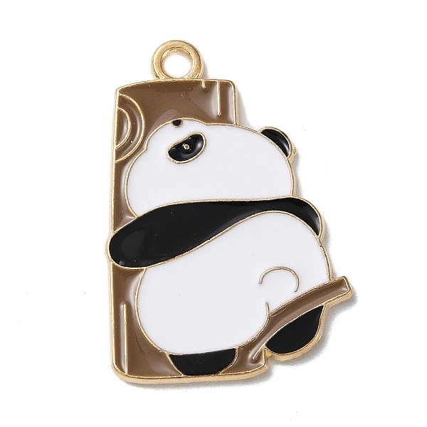 

PandaHall Golden Plated Alloy Enamel Pendants, Panda Charm, Camel, 29x20x1mm, Hole: 2mm Alloy+Enamel Panda Brown