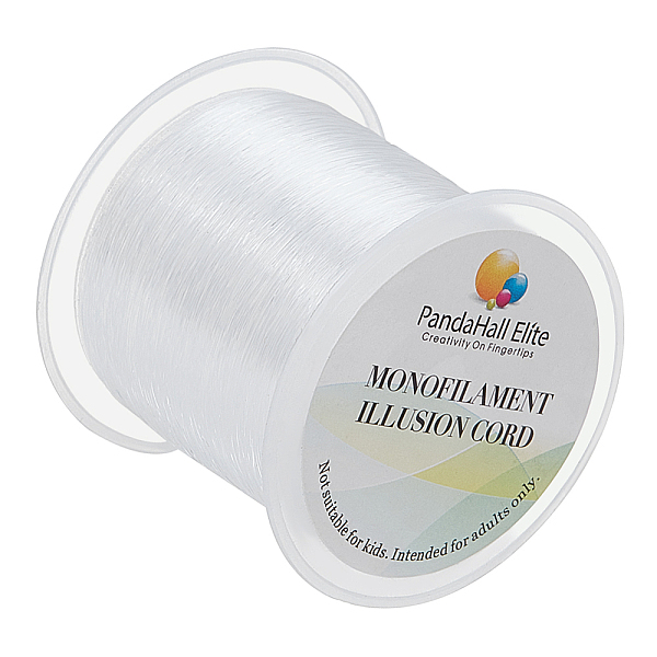 

PandaHall PH 142 Yards 0.2mm Clear Fishing Line Invisible Nylon Thread Jewelry String Wire Cord String for Craft Jewelry Bracelet Making...