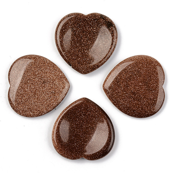 

PandaHall Natural Goldstone Thumb Worry Stone, Pocket Palm Stones, for Healing Reiki Stress Relief, Heart Shape, 39~40x39~40x5~6mm Goldstone...