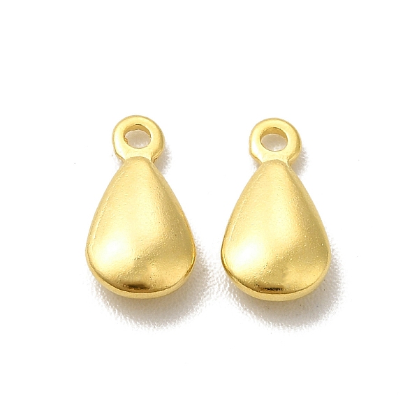 

PandaHall Brass Charms, Cadmium Free & Lead Free, Teardrop Charm, Long-Lasting Plated, Real 24K Gold Plated, 9x5x2mm, Hole: 1mm Brass...