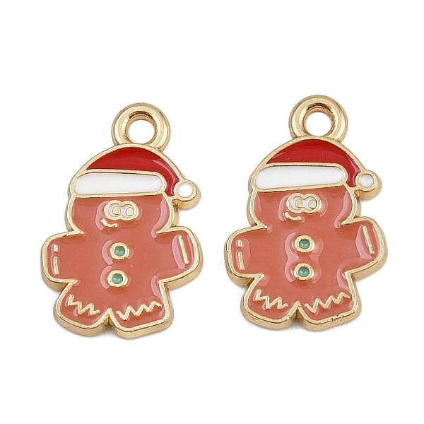 クリスマステーマの合金エナメルペンダント