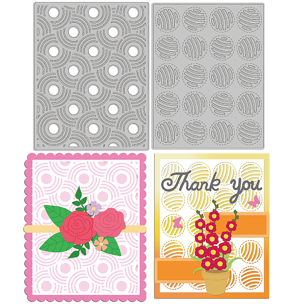 

PandaHall Carbon Steel Cutting Dies Stencils, for DIY Scrapbooking, Photo Album, Decorative Embossing, Paper Card, Matte Platinum Color...