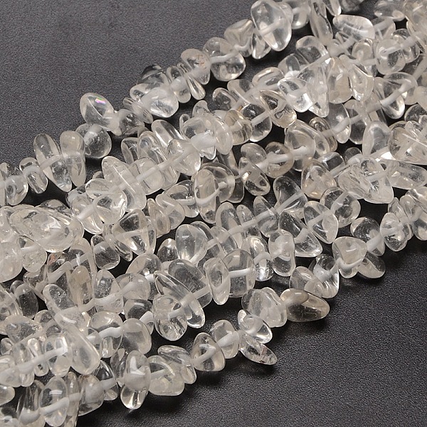 

PandaHall Natural Quartz Crystal Chips Beads Strands, 8~14x4~8x3~6mm, Hole: 1mm, about 15~16 inch Quartz Crystal Chip Clear