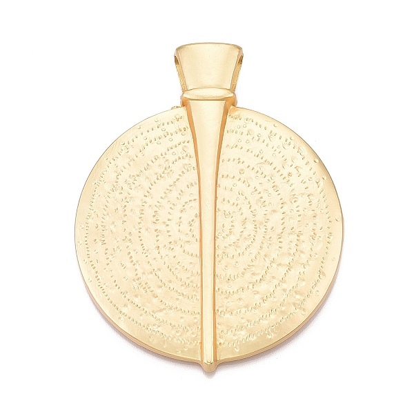 Plating Hammered Alloy Big Pendants