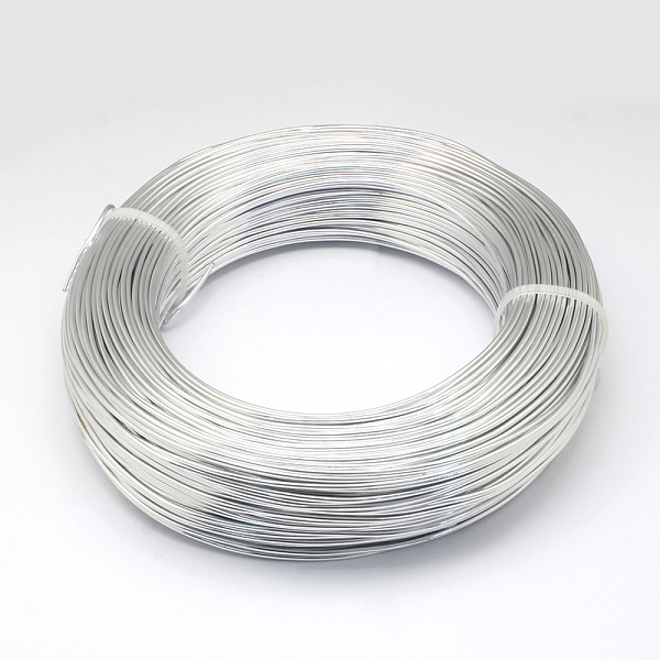 PandaHall Round Aluminum Wire, Bendable Metal Craft Wire, for DIY Jewelry Craft Making, Silver, 6 Gauge, 4mm, 16m/500g(52.4 Feet/500g)...