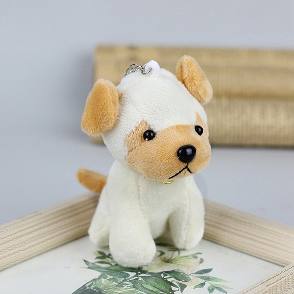 

PandaHall Cartoon PP Cotton Plush Simulation Soft Stuffed Animal Toy Dog Pendants Decorations, for Girls Boys Gift, White, 165mm Cotton Dog...