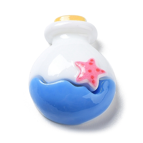 

PandaHall Ocean Theme Cartoon Opaque Resin Cabochons, Light Sky Blue, Bottle, 20x15.5x7.5mm Resin Bottle