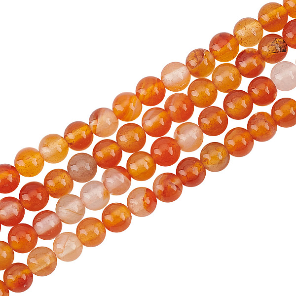 

PandaHall OLYCRAFT About 190pcs 4mm Natural Carnelian Beads Natural Round Carnelian Stone Beads Carnelian Beads 1mm Hole Round Gemstone...
